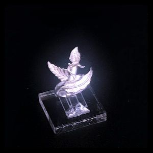 Sterling silver handmade ring leaves size 7